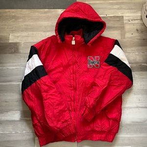 Vintage logo 7 Nebraska Huskers puffer jacket